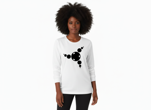 SM Logo Long Sleeve Tee White